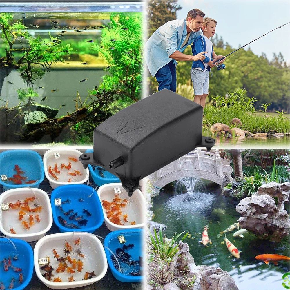 Aquarium Luchtpomp Kit Aquarium Oxygenator Mini Draagbare Luchtpomp Ultra Low Noise Aquarium Zuurstof Pomp Aquarium Accessoires