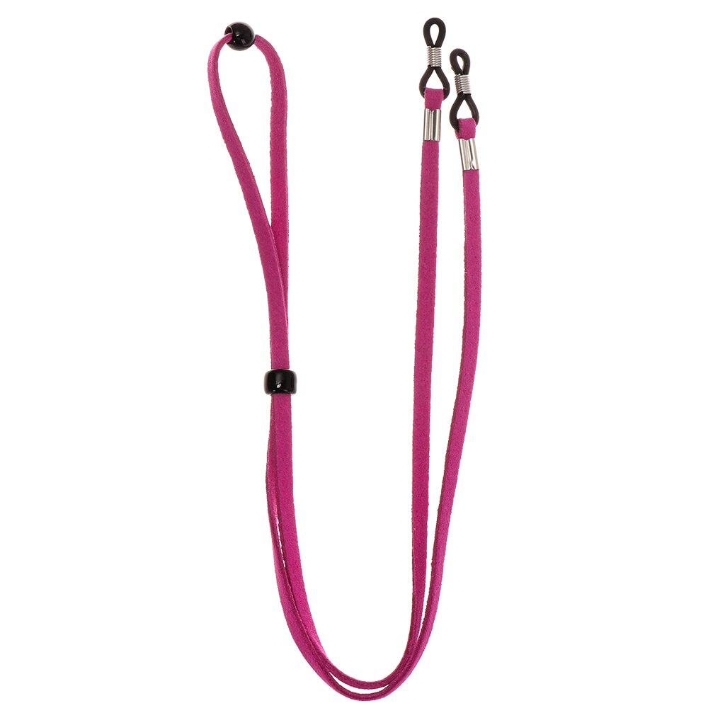 1pc verstelbare, antislip leesbrillen met bevestigingsdraad, anti-verlies gezichtsmaskerkoorden, comfortabele zonnebrilketting: Paars