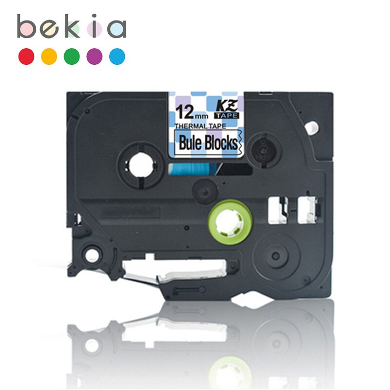 Beautiful patterns compatible laminated tze 131 tze 231 tze 631 12mm tze tape tze -231 tz-231 for brother p-touch printer label tape: Blue blocks