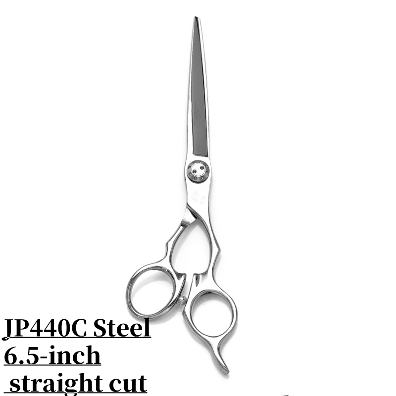 Professionele kappersschaar 440C staal 7 inch snelle snit Geschikt voor thuis en kapperszaak Kambeschermhoes: Blauw