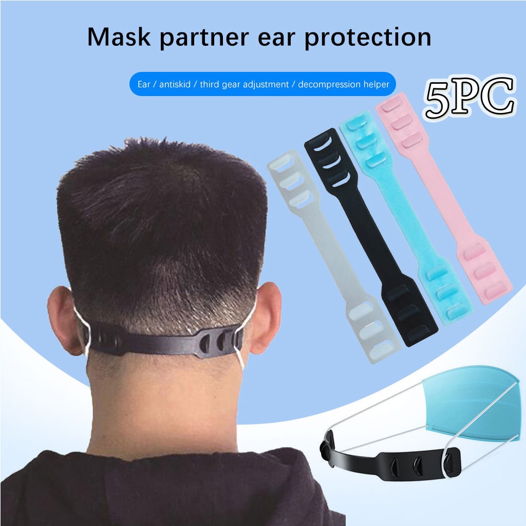 Set de 5 uds. Máscara ajustable de tercer engranaje extensión de oreja gancho accesorios de punto para máscara Diy