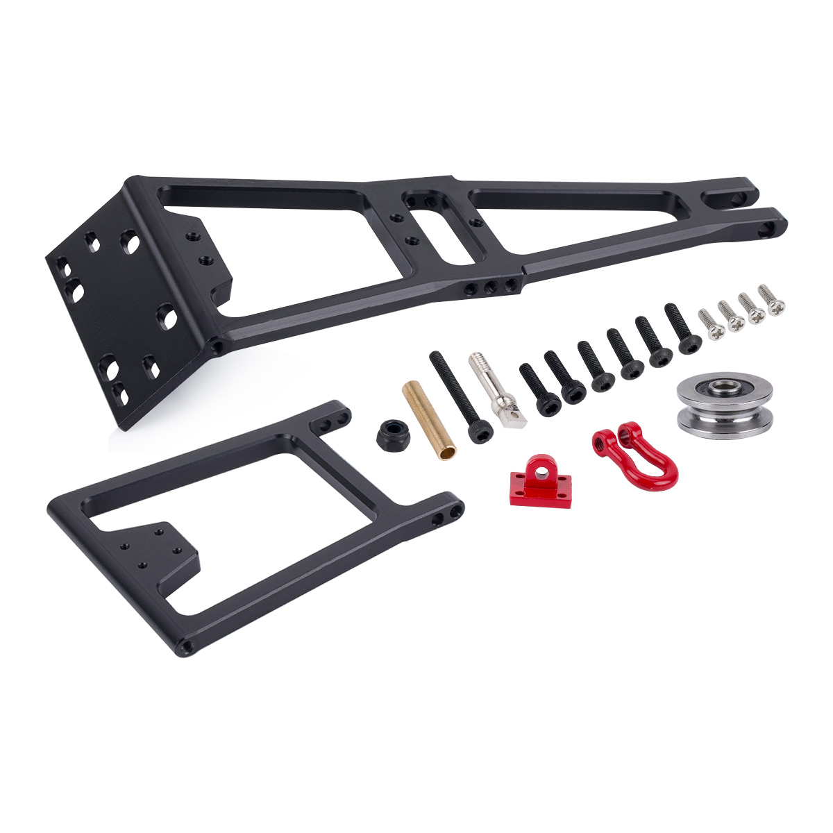Guincho rc/serviço de resgate, caminhão de reboque, guindaste, braço, ferramenta diy, 1/10, carro rastreador, axial scx10 d90 trx4 capra lcg, peça de chassi