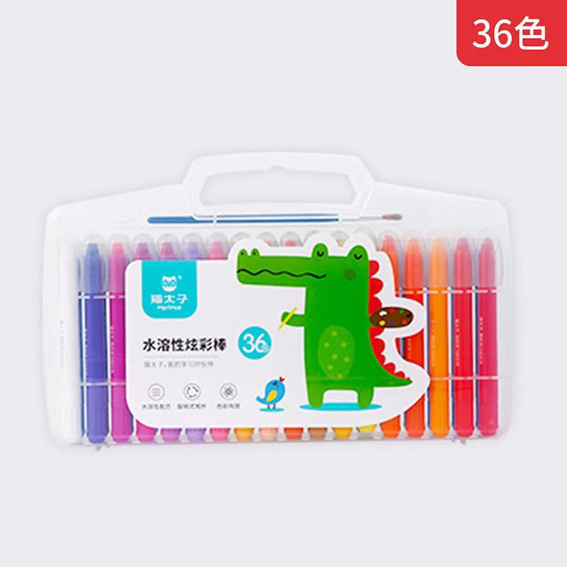 Ensemble de dessin de peinture de Crayon de cire Soluble dans l'eau d'enfants pour la papeterie de d'enfants: 36 Colors