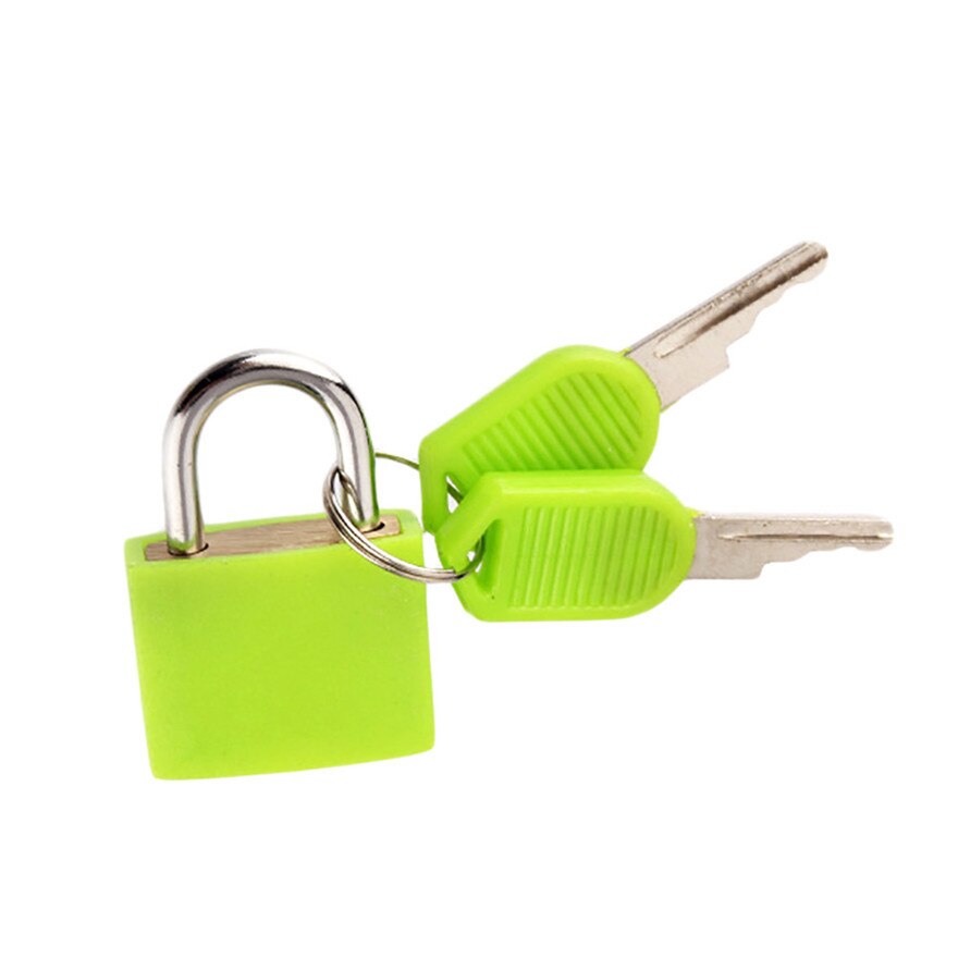 Small Mini Strong Steel Padlock Travel Suitcase Diary Lock Luggage Anti-Theft Security Padlocks 2 Keys Блокировка