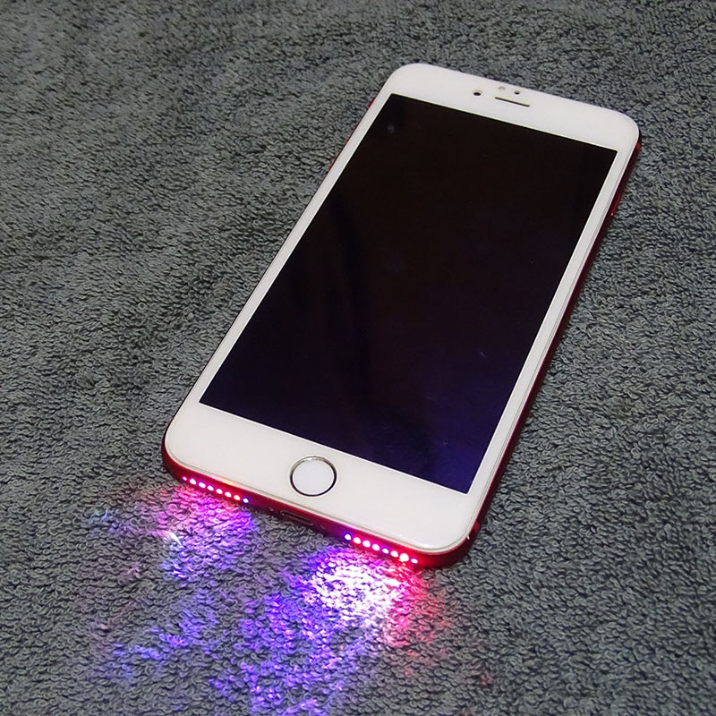 Lautsprecher LED Licht glühen Nacht Coole Blitz-Licht Sensor Kabel Für Iphone 6 6Plus 6s 6S Plus 7 7 Plus LED licht Telefon Zubehör