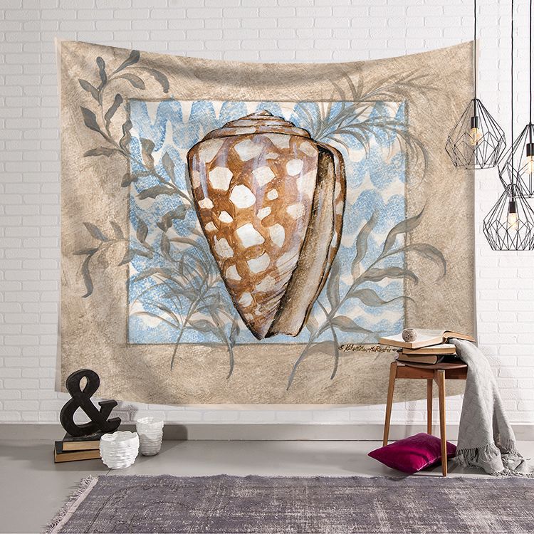 Mariene Organismen Muur Opknoping Deken Tapijt Strand Gooi Handdoek Thuis Decoratieve Schildpad Gedrukt Supersoft Wandtapijten Strand Mat: 150cmx130cm / X65