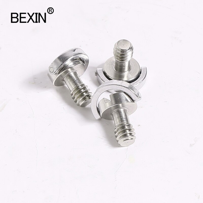 Stainless steel 1/4 "d-ring safely Camera Screw for DSLR Camera Tripod quick release Plate Connect the tripod and camera