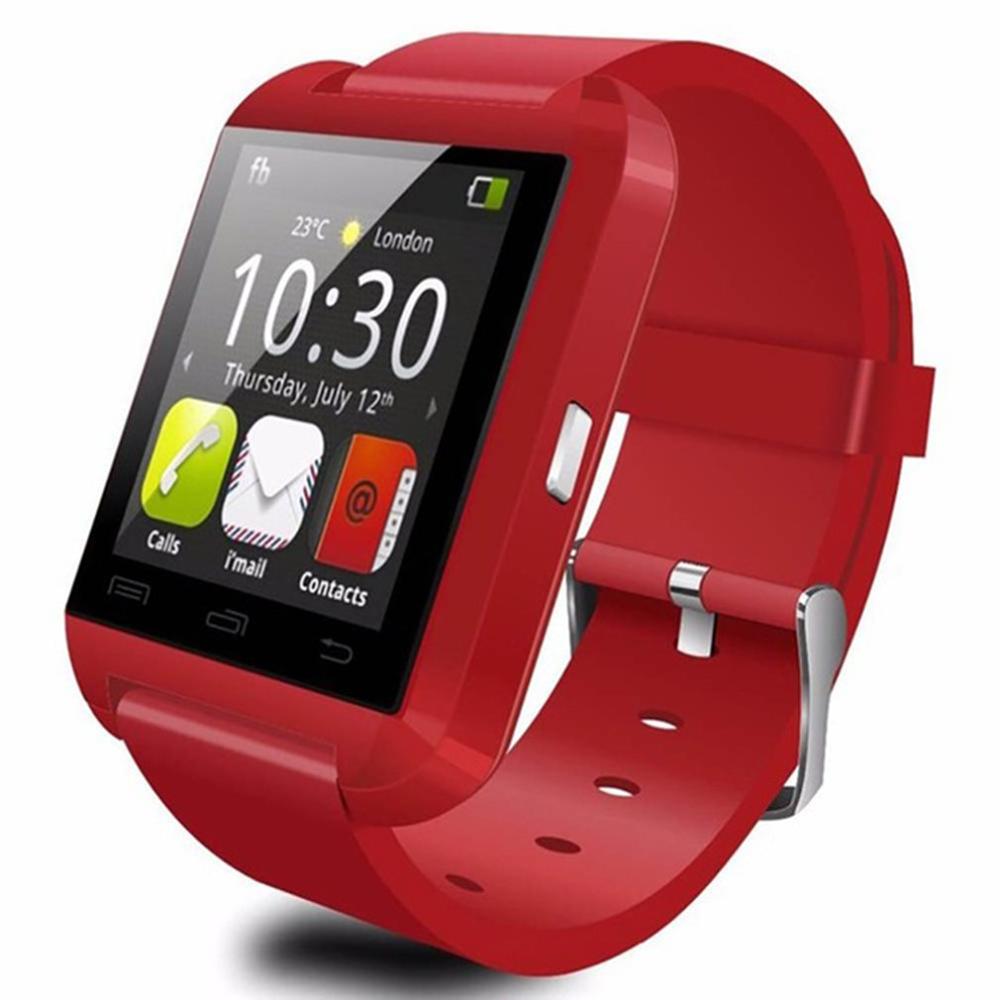 Color Screen Smart band Body Health Monitoring Sports Smart Watch IP67 Waterproof Smart Bracelet For Android IOS: Red