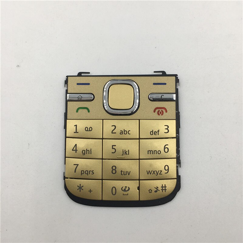 RTBESTOYZ Original Keypad Keyboard Buttons For Nokia C5-00 C5 00: Gold