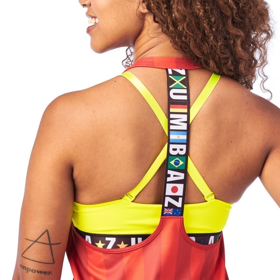 ZUMBA-ropa de yoga para mujer, Ropa de baile, ropa deportiva para fitness, yoga, práctica, chaleco para correr, top Z1956