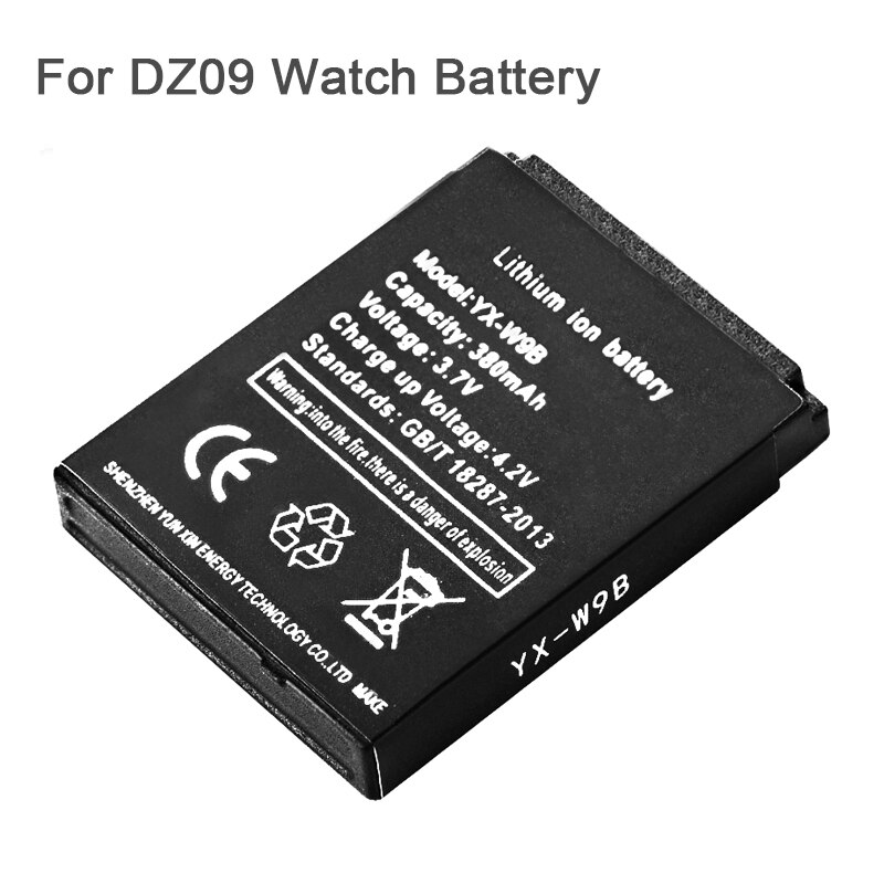 3,7 V recargable de Li-Ion batería de polímero para el reloj inteligente HLX-S1 DJ-09 AB-S1 M9 FYM-M9 JJY-S1 DZ09 QW09 W8 A1 V8 X6 LQ-S1 batería