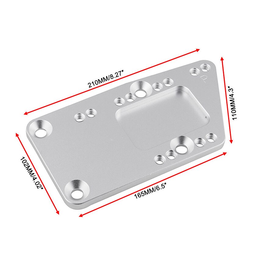 Aluminum Swap Motor Mounts Adapter Plates Conversion Adjustable Universal Swap Bracket Small Block with Screws