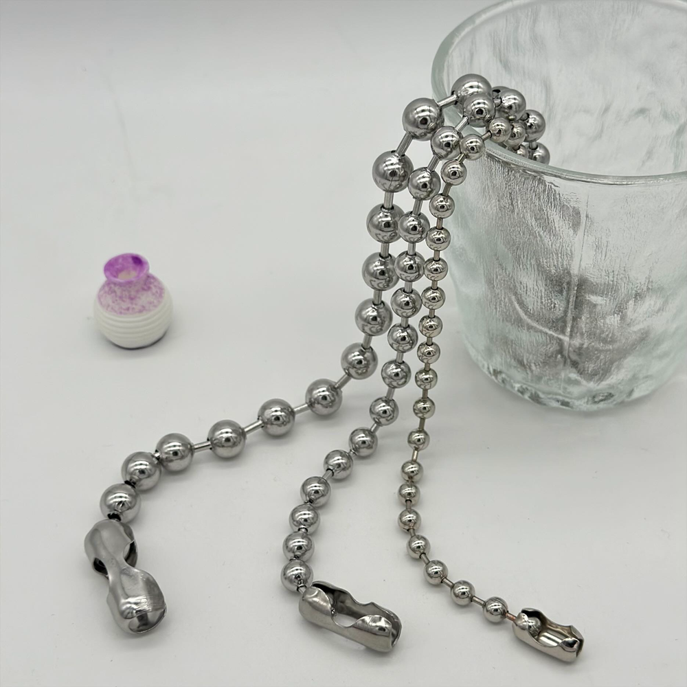 6/8/10mm Stainless Steel Ball Chain Layering Necklace for Women Men Oversize Chunky Chain Choker Grunge Aesthetic Y2K Necklace