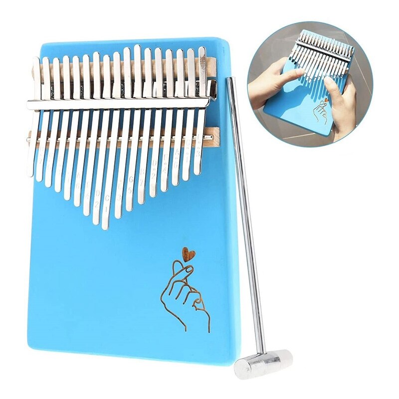 17 Keys Thumb Piano Finger Piano Hand Piano Wooden Finger Piano with
