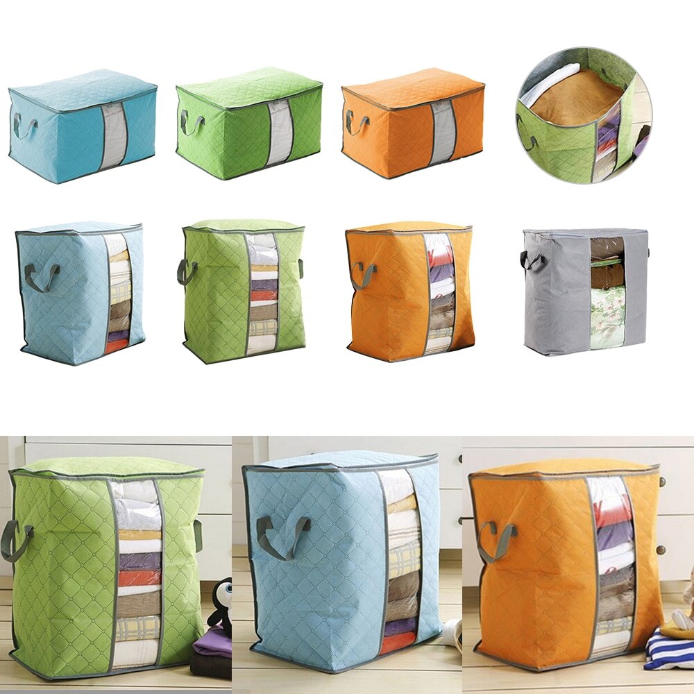 Big Capacity Dust-proof Clothes Quilt Storage Bag Blanket Closet Sweater Organizer Box Sorting Pouches Cabinet Container Travel