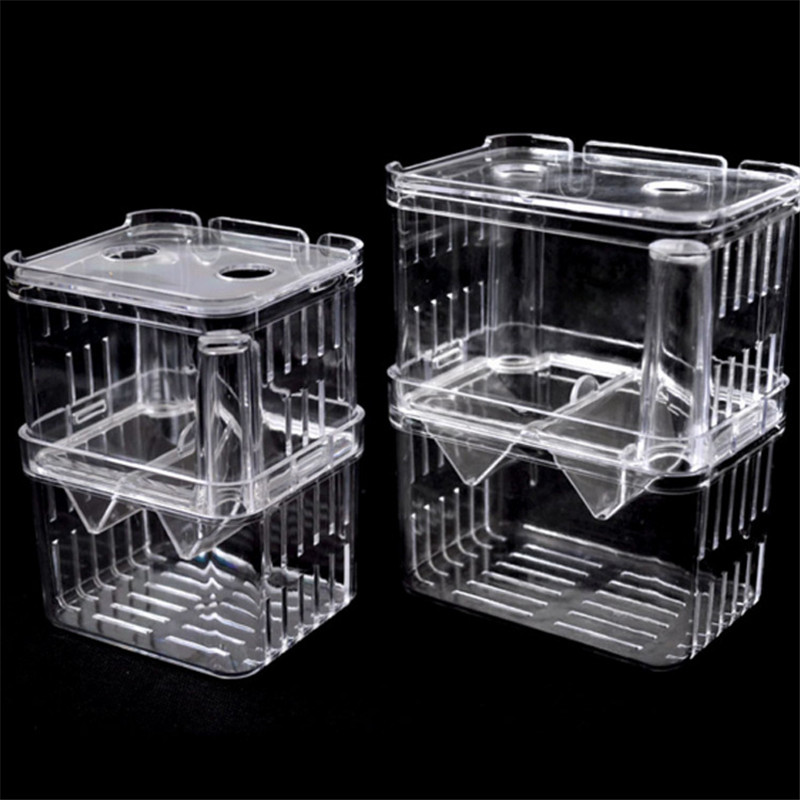 S/L/XL Aquarium Fokker Box Vis Fokken Isolatie Box Vis Broederij Acryl Divider Garnalen Clownvis Agressieve Vis Gewond