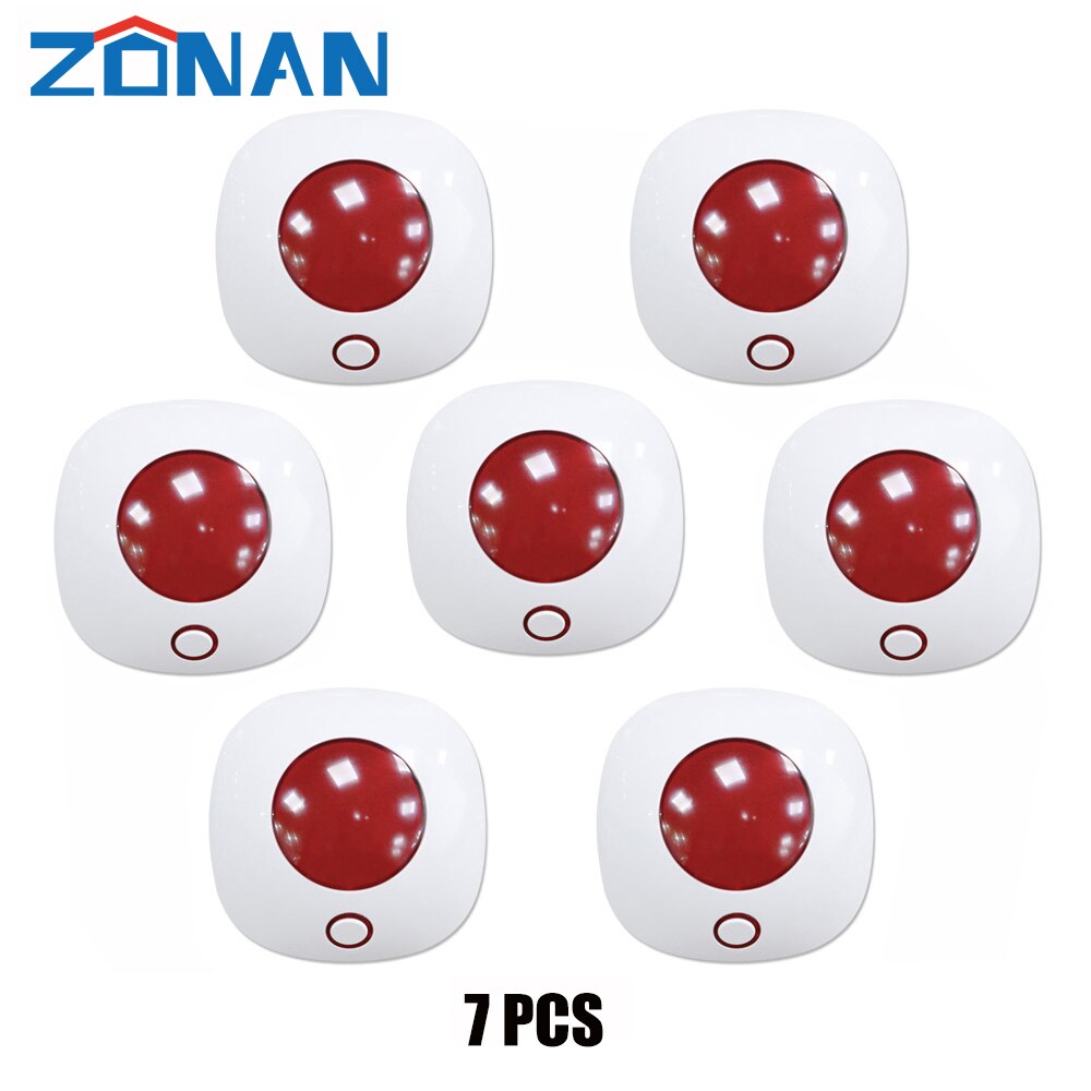 433MHz Wireless Siren For Alarm System Home Security Mini Horn Sirens, Home Theater Sound System 110dB Light Flash Strobe Siren