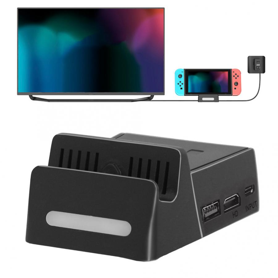 ABS Portable Games Charging Dock High Definition Conversion Charger Base for Switch to TV video converter base