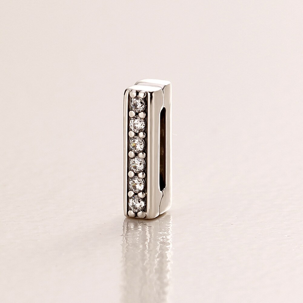 Abalorio de plata de ley 925 auténtica, Clip de chispa atemporal Reflexions con cuentas de cristal aptas para pulseras y brazaletes