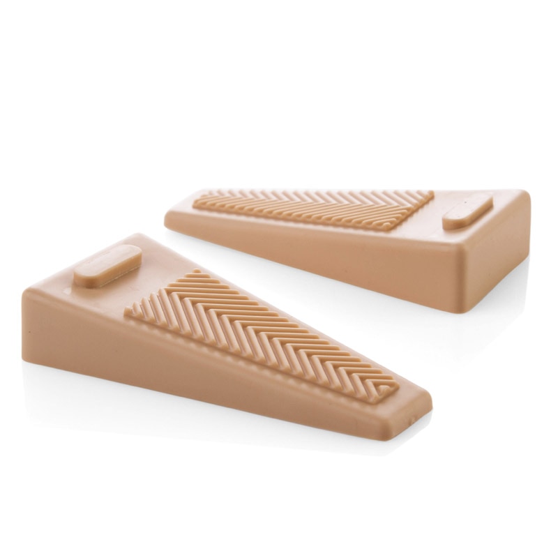 2pcs! Prevent wind Door Wedge Shaped Rubber Doorstops Stop Stopper doorstops decorative Child Safety Finger Protect
