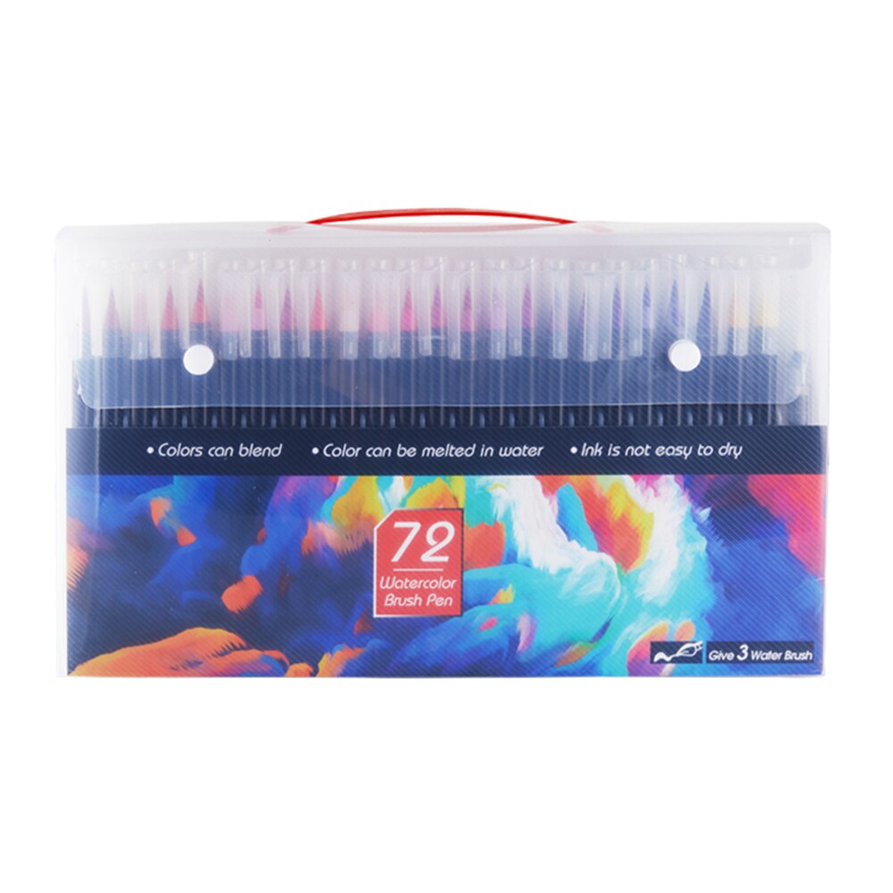 Pincel de acuarela de 20 colores, marcador de arte, fieltro, pintor, pincel suave conjunto para colorear, pluma Manga para dibujar, pintar y caligrafía