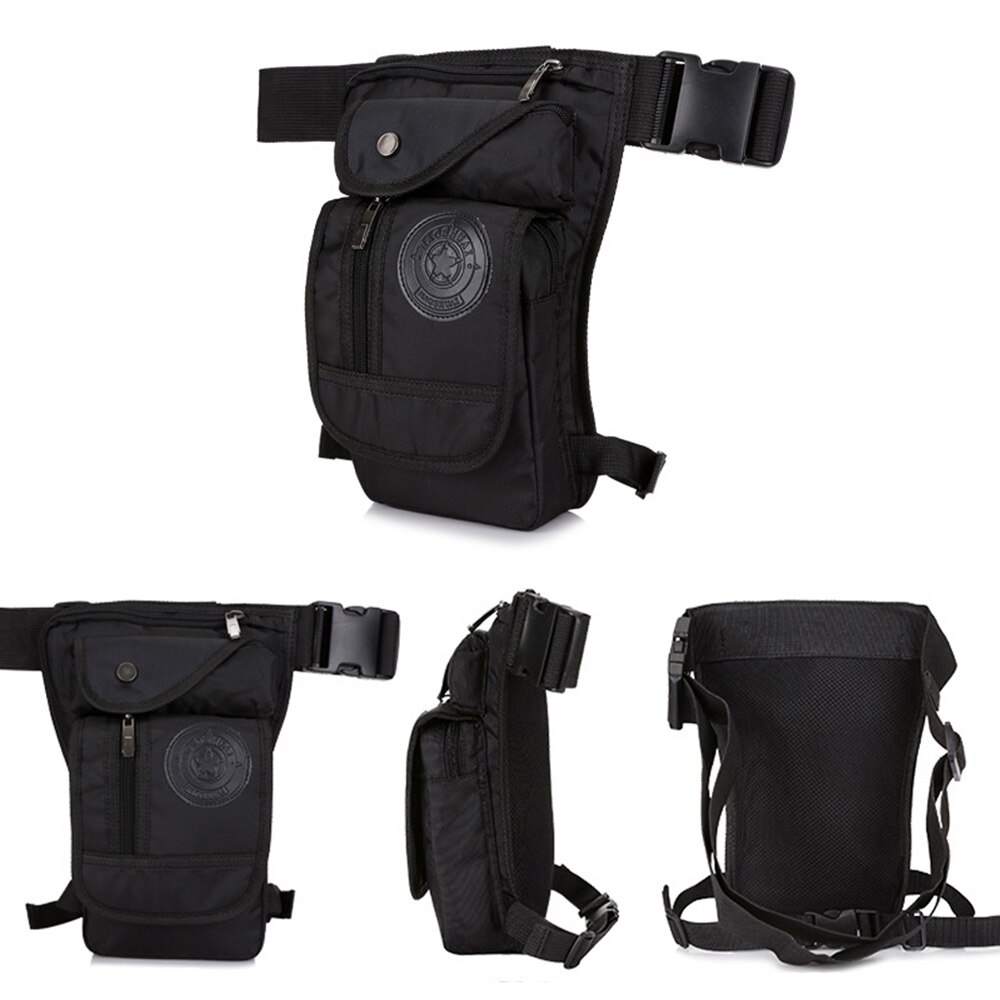 Waterdichte nylon beentas voor heren, heuptas, dijriem, motortas, schoudertas