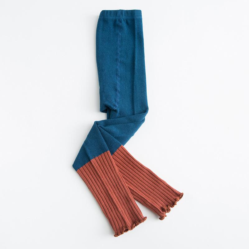 Våren flicka leggings småbarn baby basbyxor byxor sommar bomull baby leggings barn fritidsbyxor: Tk031 blå / 1-3t s