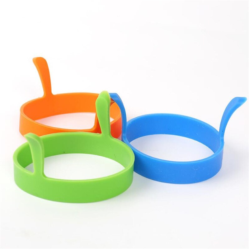 2 pz colazione frittata stampi per uova fritte cibo grado anello per uova in silicone pancake cottura strumenti fai da te friggere stampi per uova gadget da cucina