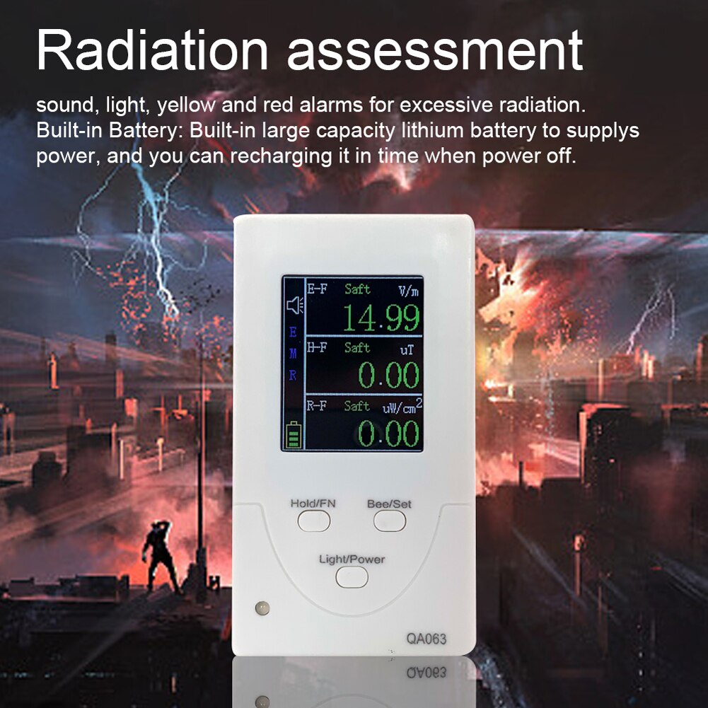 Dosímetro de radiación multifunción portátil, contador Geiger, Detector de radiación Nuclear, dosímetro personal, rayos X