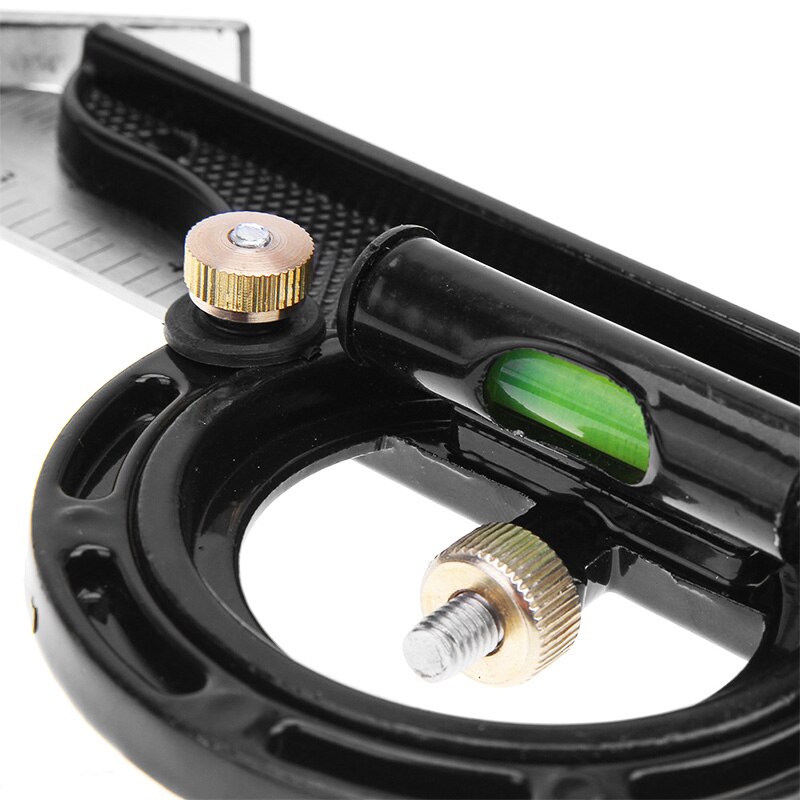 300mm Stainless Steel Protractor Carpenter Tools Combination Square Angle Ruler Multi-function Measuring Tool