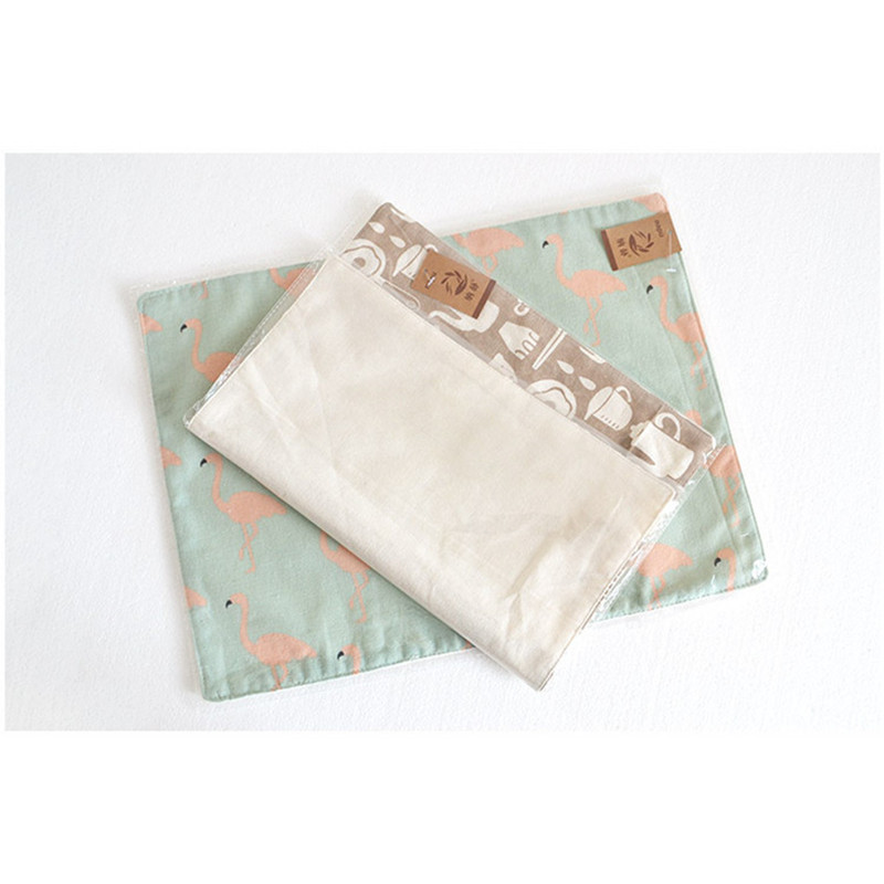 FullLove 40*30 cm 2 Stks/set Katoen Keuken Handdoeken Flamingo Print Servetten Absorberende Theedoeken Schoonmaakdoekje Huis textiel