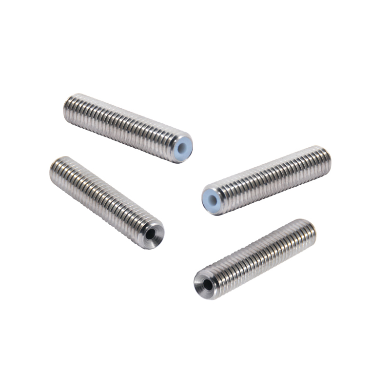 MK8 MK9 Throat 1.75mm Filament Stainless Steel Nozzles Throat M6 40mm 50mm 30mm Metal /Teflon / Bore 4.1mm for Extruder End