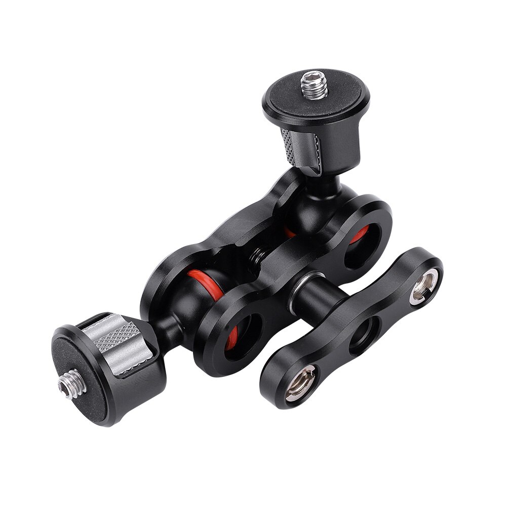 Multi-Funktion Magie Arm Dual Ball Kopf Heißer Schuh Magie Arme Mount Adapter Mit Schraube Kamera Zubehör