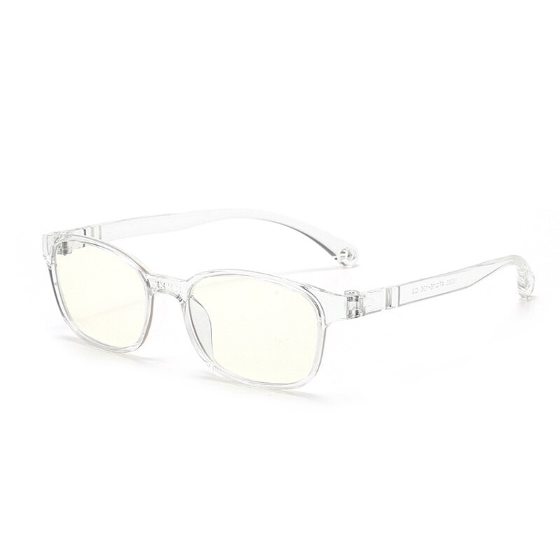 Lunettes à la pour enfants, lumière bleue, filtre Anti-éblouissement, lunettes pour filles et garçons, blocage de la monture optique, lentilles claires TR90: Clair