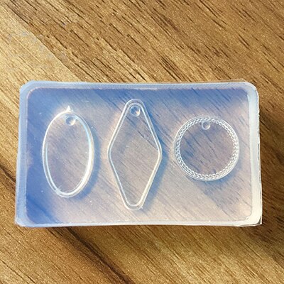 1pcs UV Resin Jewelry Liquid Silicone Mold Wings Button English Letter Charms Silicone Resin Mold For Jewelry Making: 3