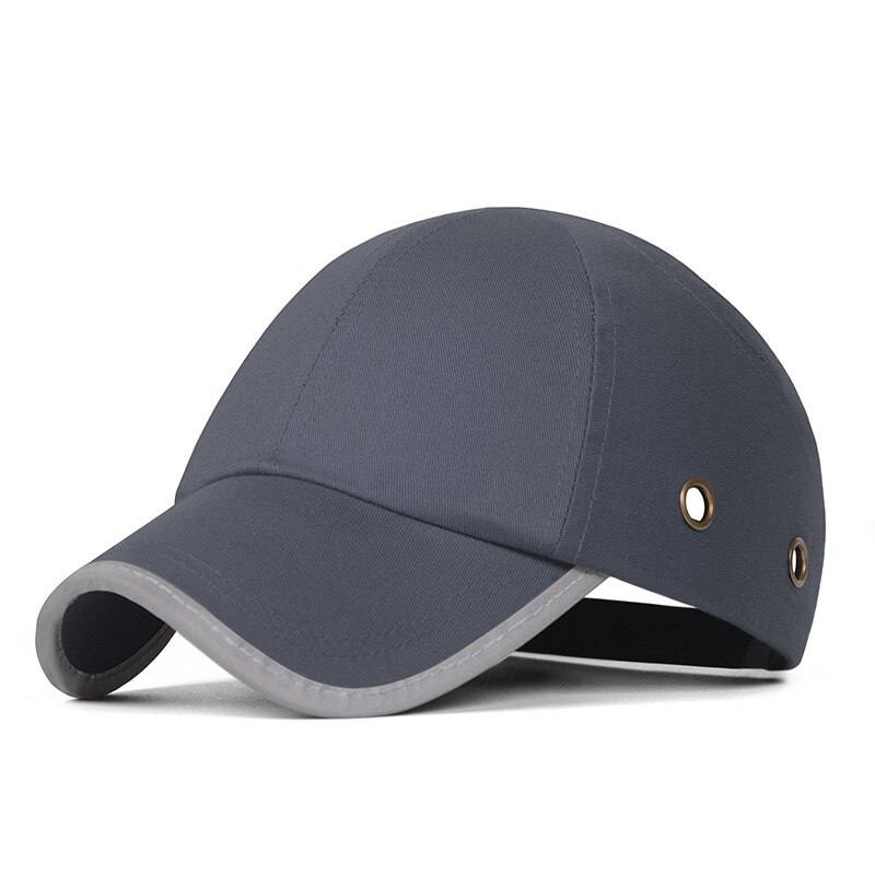 Brand Bump Cap Work Safety Protective Helmet Hard Baseball Hat Style For Factory Shop Carrying Head Protection: Gray Reflective
