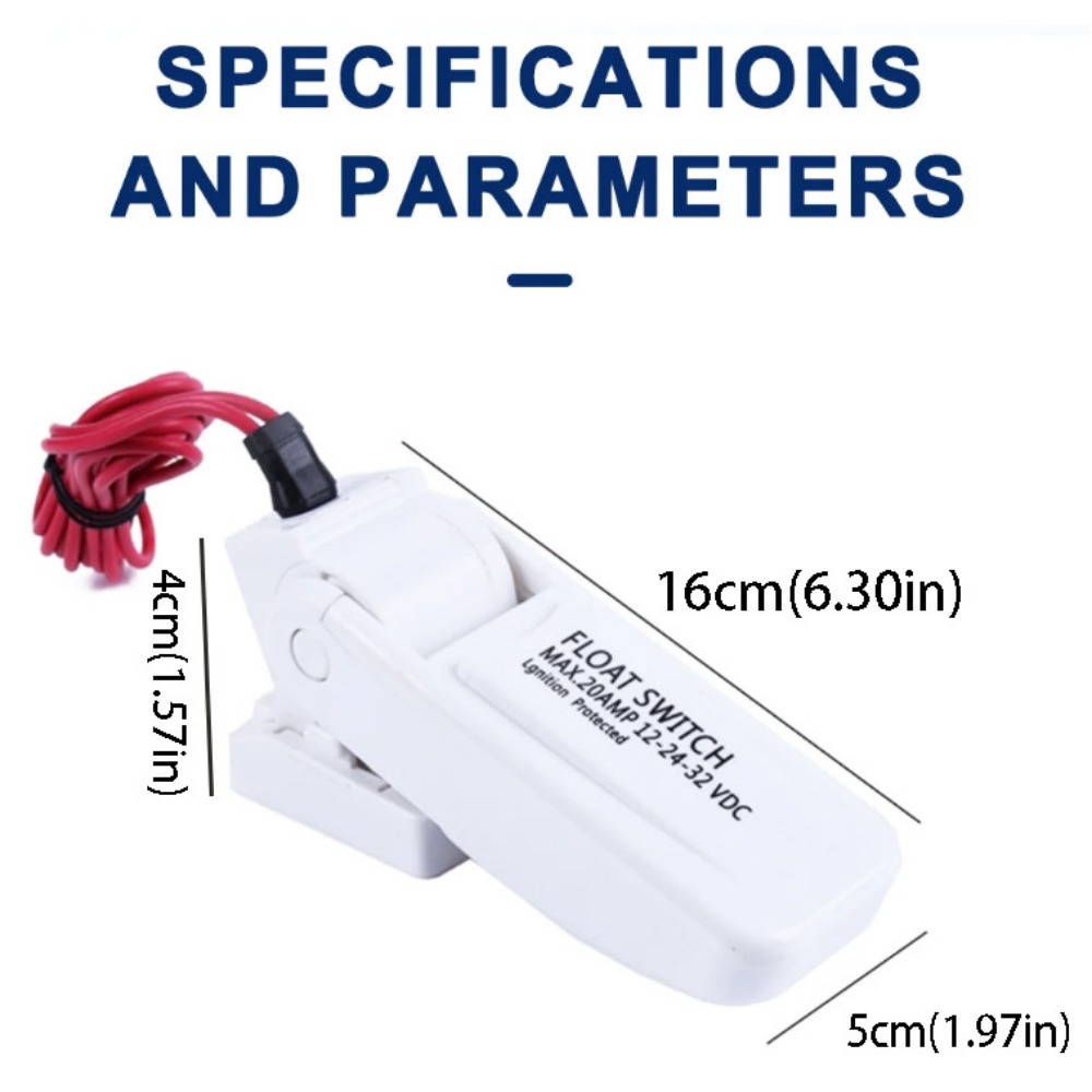 DC 12V Water Pump Switch Submersible Electric Bilge Pump Switch Automatic Water Level Controller Automatic Electric Pump: Default Title
