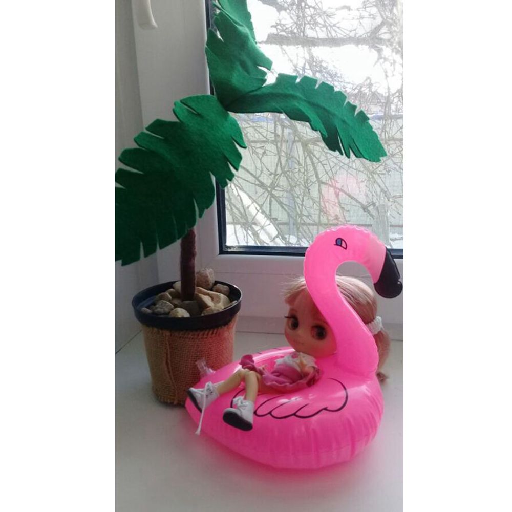 50 stykker swimmingpool accessarie oppustelige flamingo svømningsringe svømning drink holder flydende bad legetøj til børneforsyning