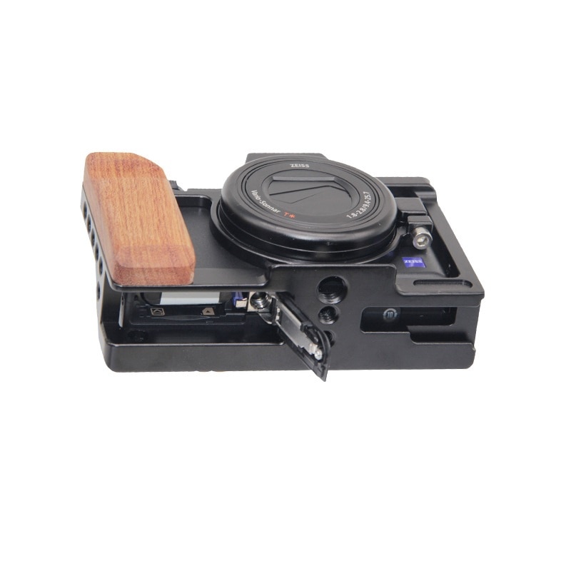 ZV1 KäFeige mit Holzgriff für Sony ZV1 Kamera KäFeige mit Holz Handgriff und Kalten Schuh