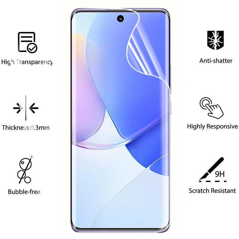 4 In 1 Hydrogel Film Voor Huawei Nova 9 Pro Screen Protector Beschermende Films Voor Nova9 NAM-LX9 AL00 Pro RTE-AL00 film Niet Glas