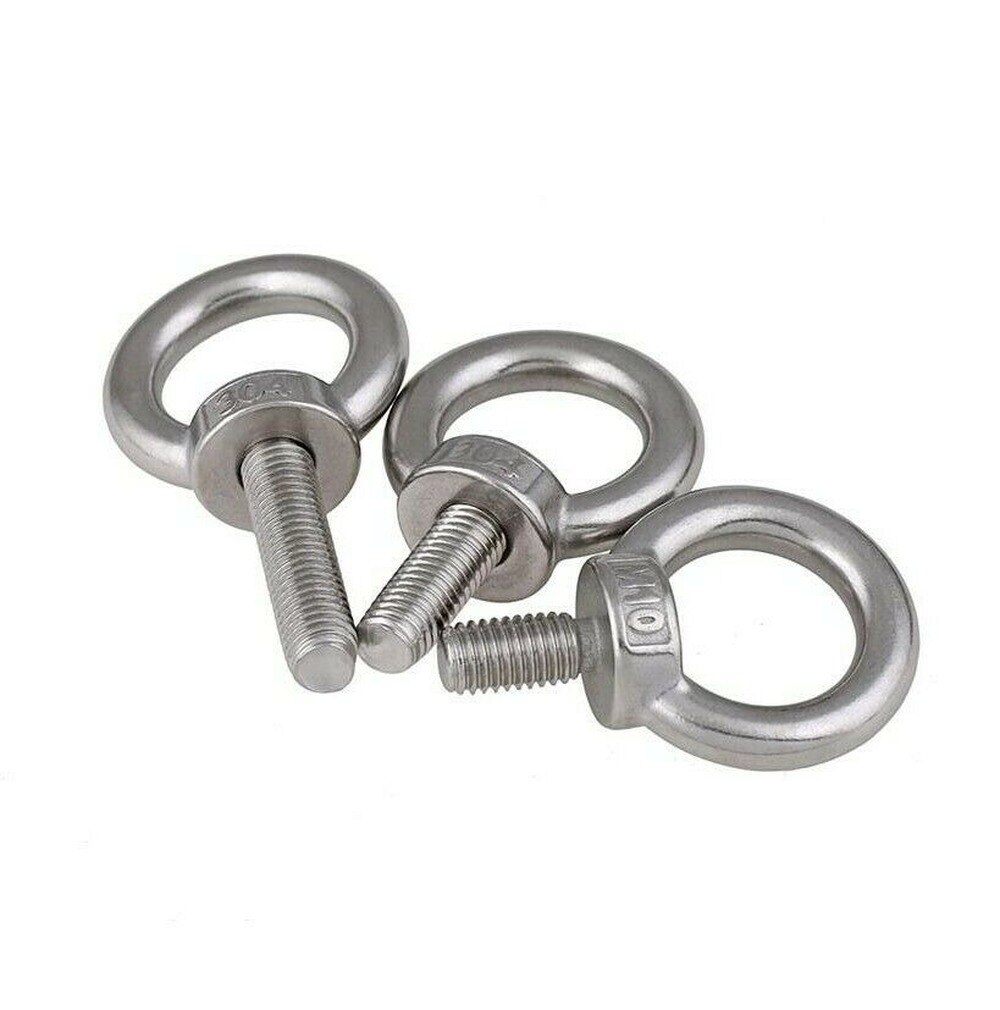 M4 304 stainless steel eye screws extended eye bolt O-ring lifting eye screw