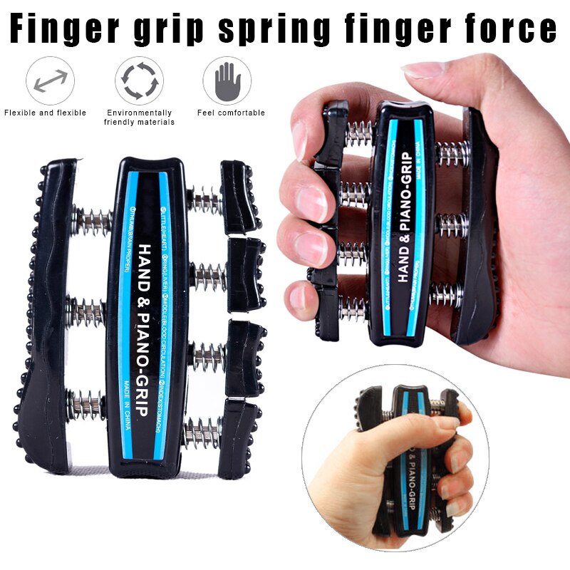 Hånd trener finger forsterker hånd piano grep fjærbelastet finger-stempel system isolere og trene hver finger