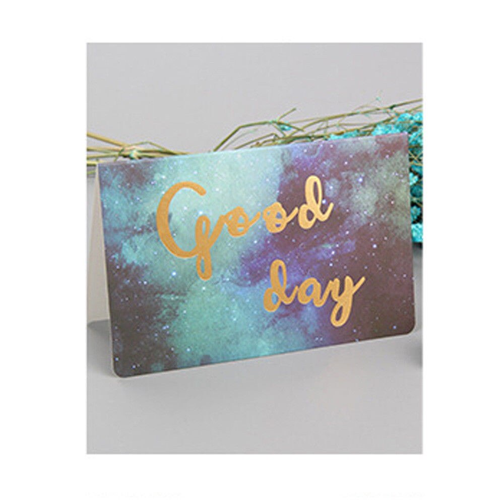 1pcStarry Series Festival Greeting Lucky Cards Happy Birthday Good Luck Message Card Wedding Birthday Party Decor Cards Blessing