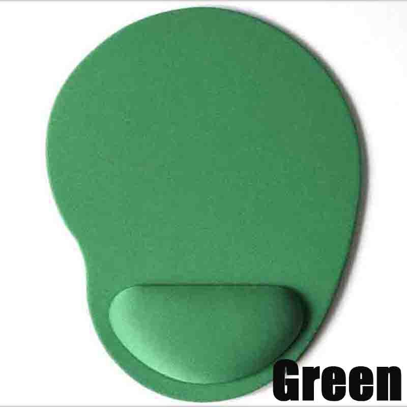 Mouse Pad Wrist Protect Optical Trackball PC Thicken Mouse Pad Soft Comfort Mouse Pad Mat Mice: Green