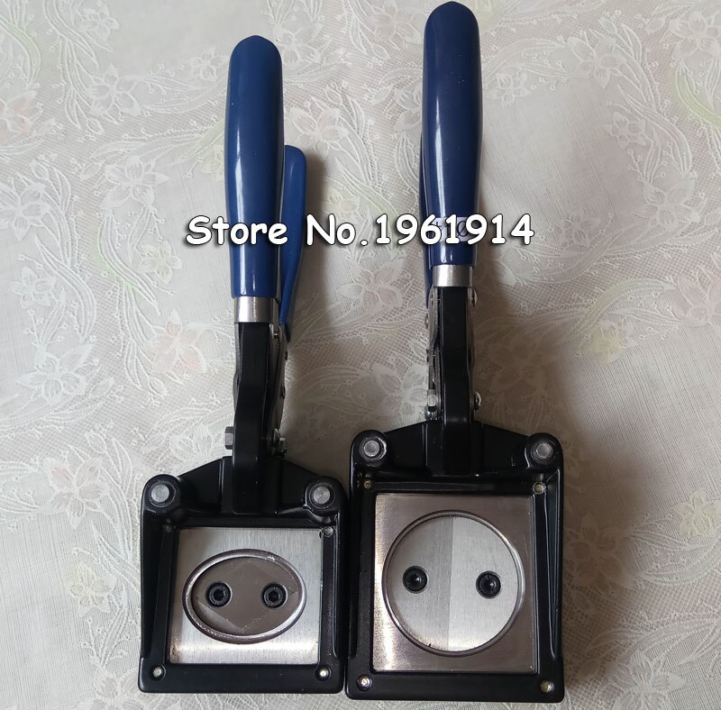 Hand Held Manual Ronde 37 Mm 25 Mm 32 Mm 44 Mm Papier Grafisch Punch Die Cutter Voor Pro button Maker