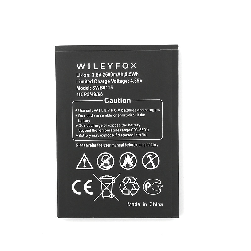 batería SWB0115 Original de 2500mAh para teléfono Wileyfox Swift, en Stock, última producción, batería de + número de seguimiento