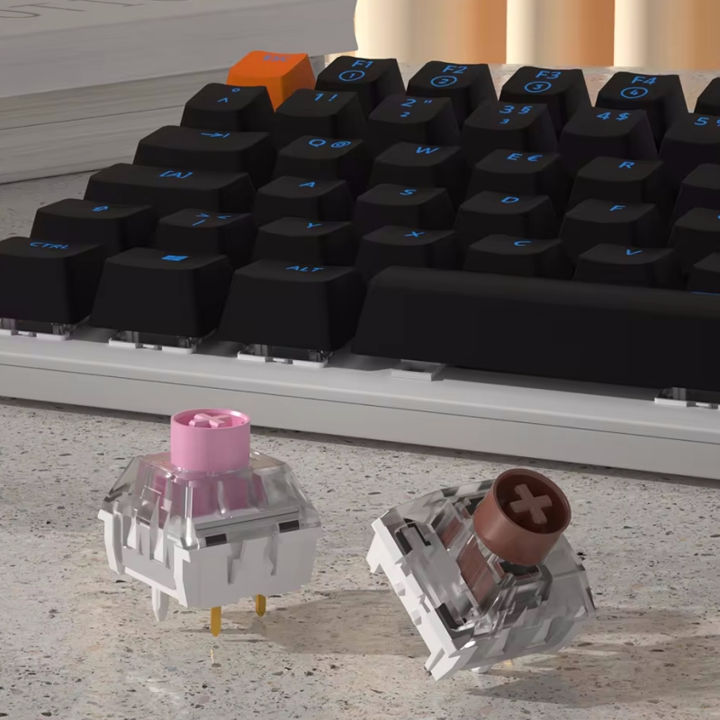 1/3/5pcs Kailh Box Silent Pink Brown Keyboard Switch Mechanical Keyboard Switch 3Pins Linear Tactile: Cyan