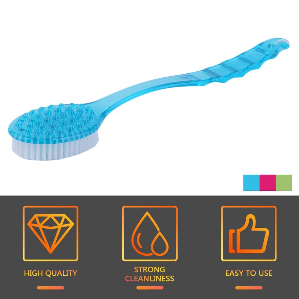 Cepillo para ducha de baño con mango largo, cepillo para ducha de baño, masaje de piel, frotamiento de espalda, accesorios para el cuidado de la salud