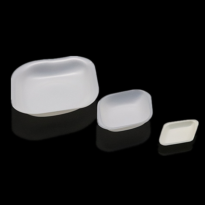 250 Pcs Plastic Weighing Dish Sample Tray Rhomb-shaped Disposable Laboratory Equipment Storage Trays Surface Plate Plates