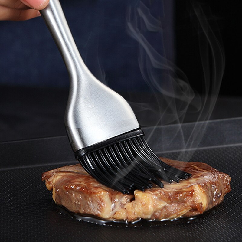 Silicone Kitchen Oil Brush BBQ Grill Basting Brush Barbecue Cooking Brush Silicone Pastry Brush for Baking Grill BBQ Accessories
